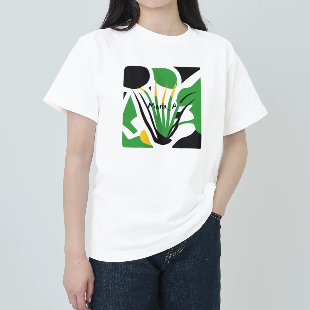 Mana AのカラフルTillandsia Heavyweight T-Shirt