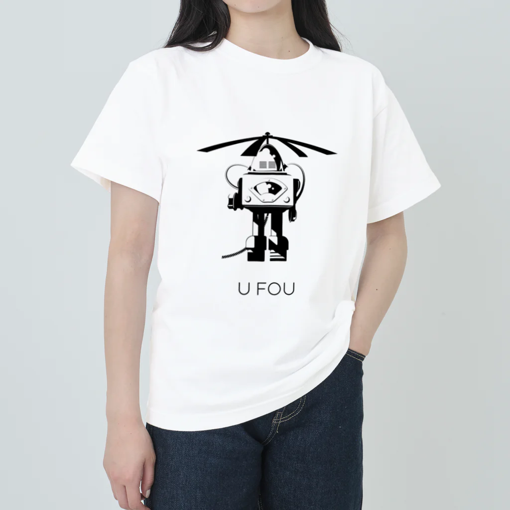 uFOUのuFOUなロボット ヘビーウェイトTシャツ