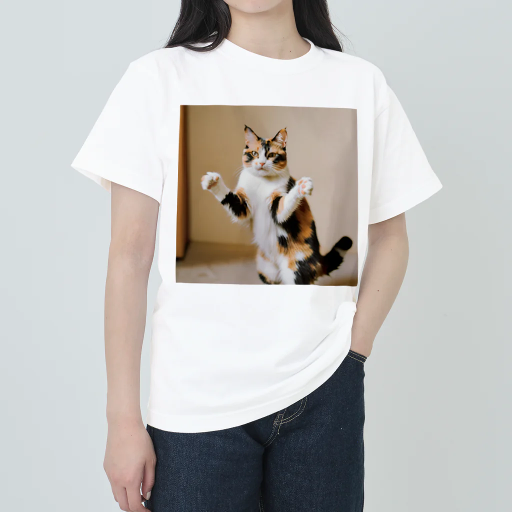 shadowshadowの三毛猫 Heavyweight T-Shirt