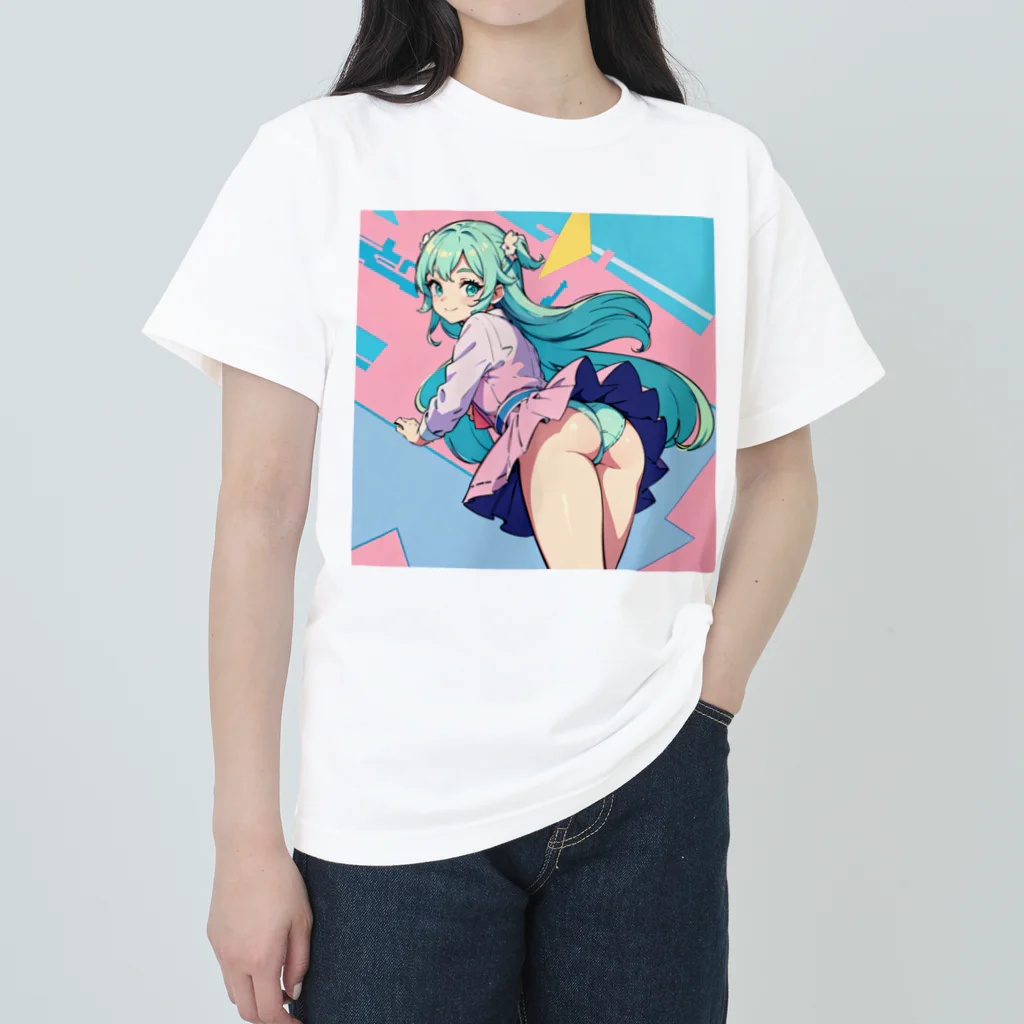 yozoraniyumeoの魔法女子中学少女 Heavyweight T-Shirt