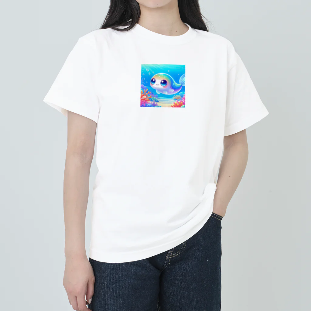 れいのキュートなお魚さんの冒険 ヘビーウェイトTシャツ