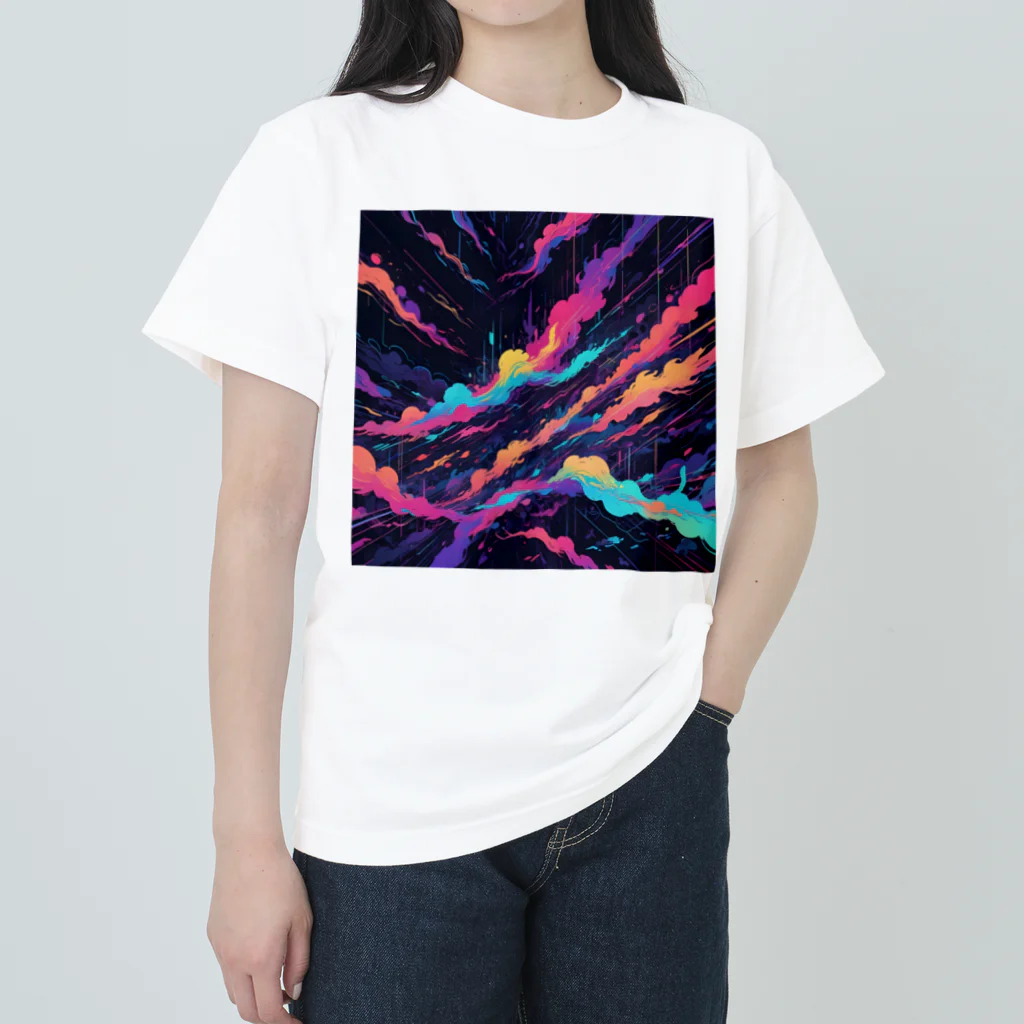 AI Fantasy Art Shopのart of fire③ Heavyweight T-Shirt