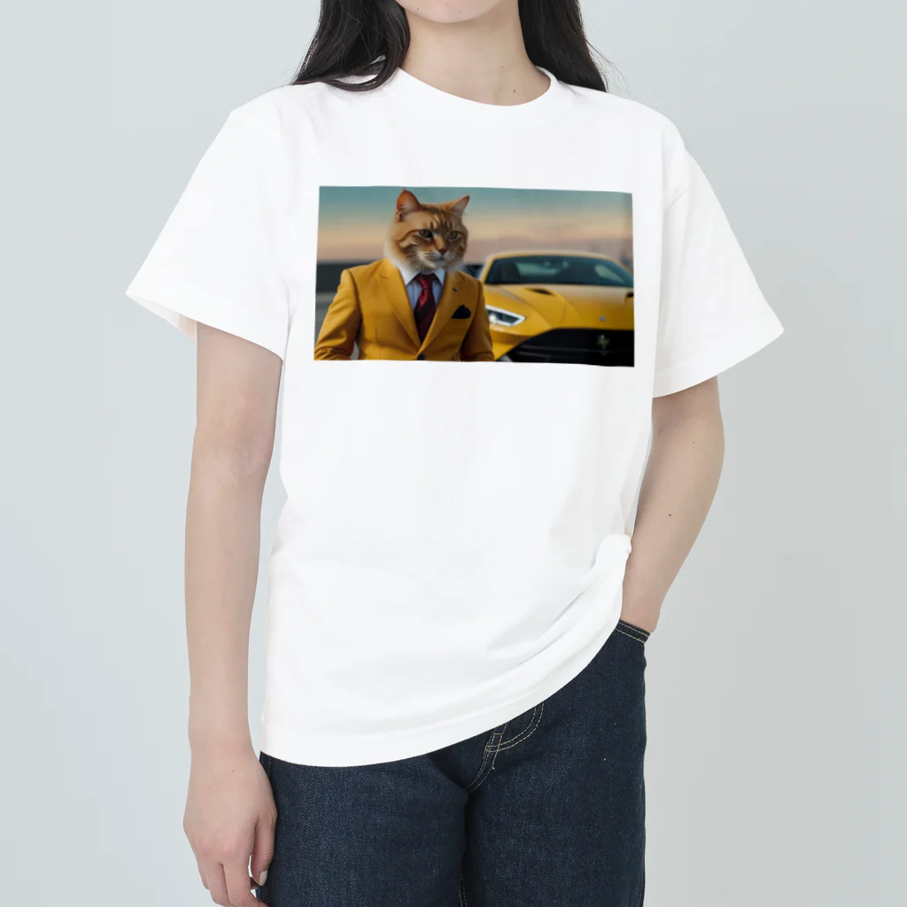 ADOの大富豪の猫 Heavyweight T-Shirt