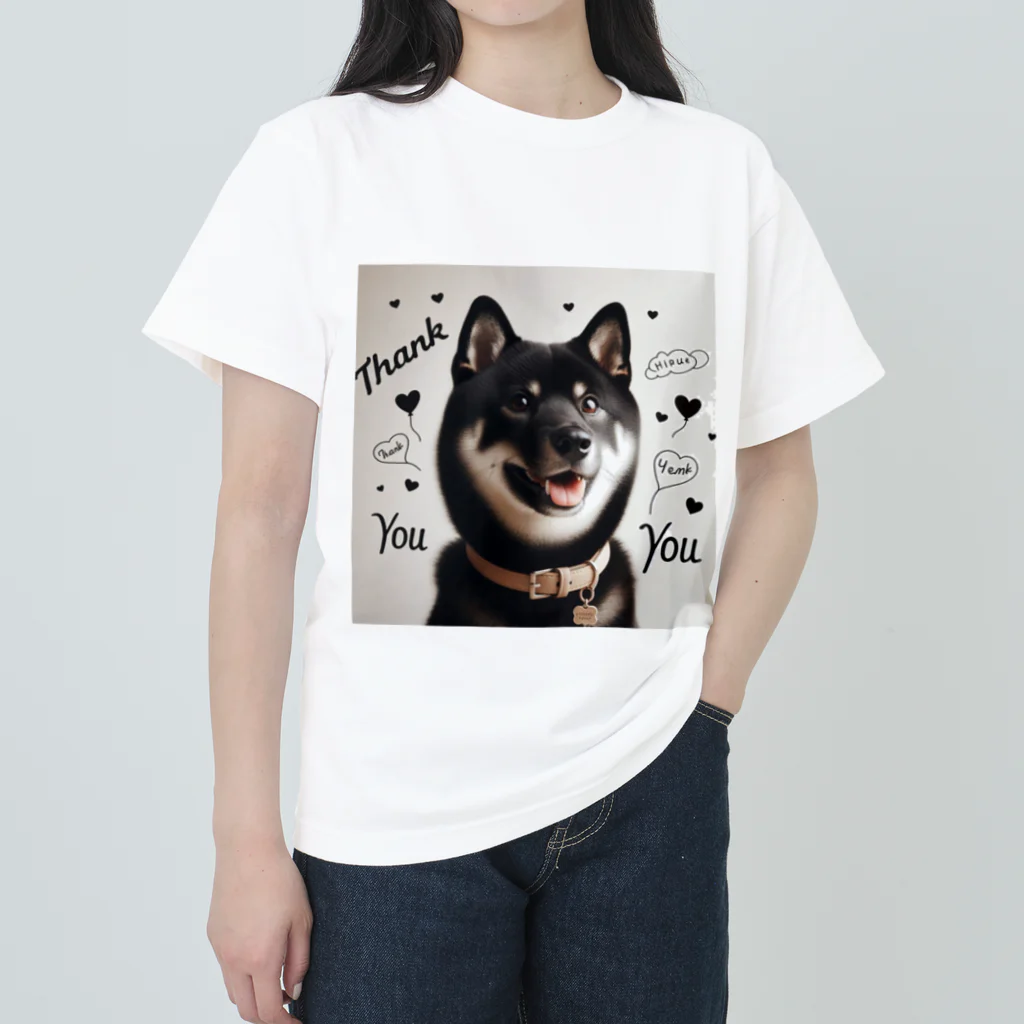 ANTARESの柴犬とありがとう ヘビーウェイトTシャツ