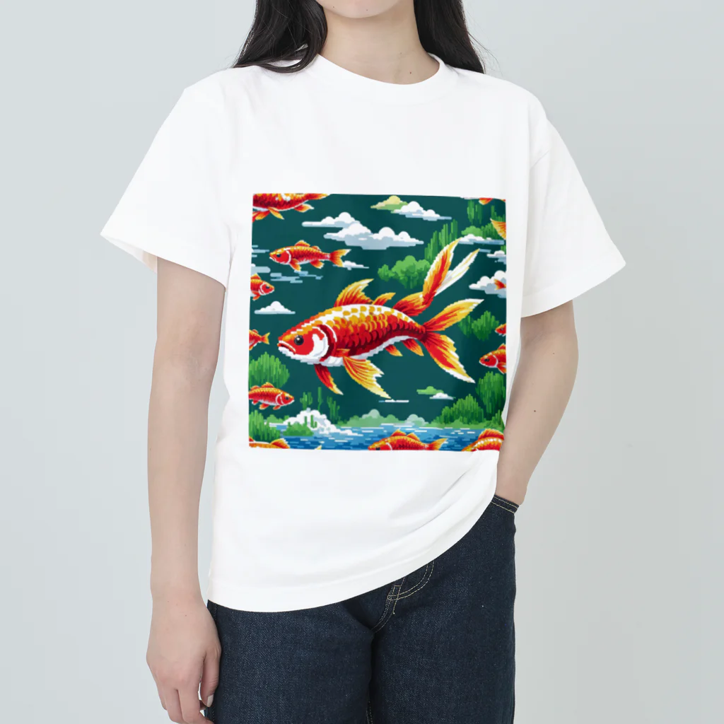 yukki1975のピクセルアートの5月 ヘビーウェイトTシャツ