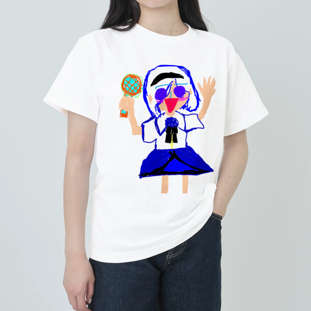 tune_ahiruのモブがあらわれたちゃん ヘビーウェイトTシャツ