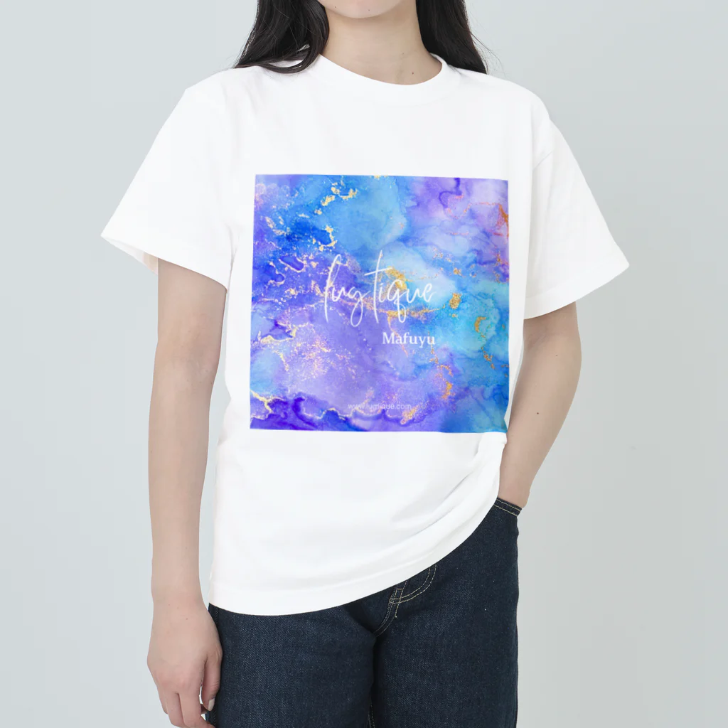 Mafuyuの手描きアートのルミナス手描き水彩画アート Heavyweight T-Shirt