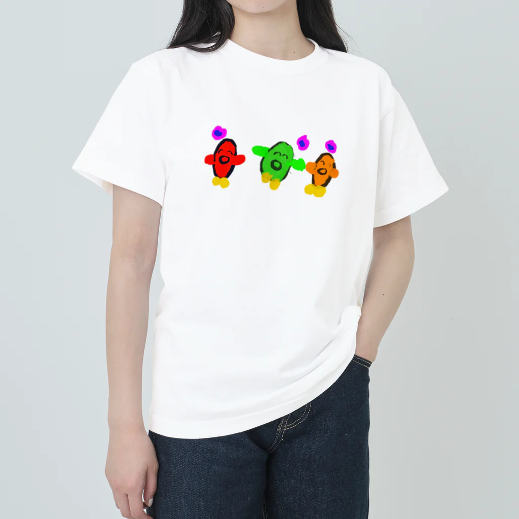 こふろしきのあにまるしょっぷの🐧みんなでさんぽ🐧 Heavyweight T-Shirt