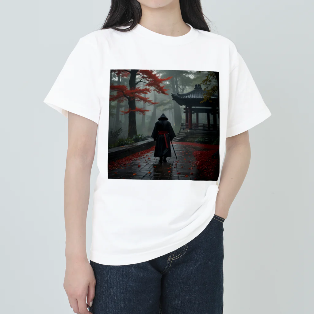 中村マコトの雨の中の侍2 Heavyweight T-Shirt