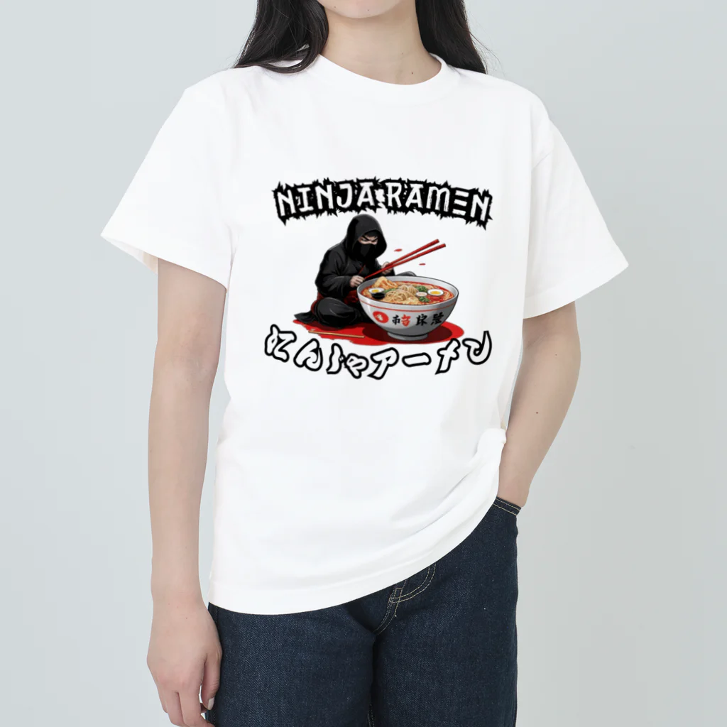 World_Teesの忍者ラーメン Heavyweight T-Shirt