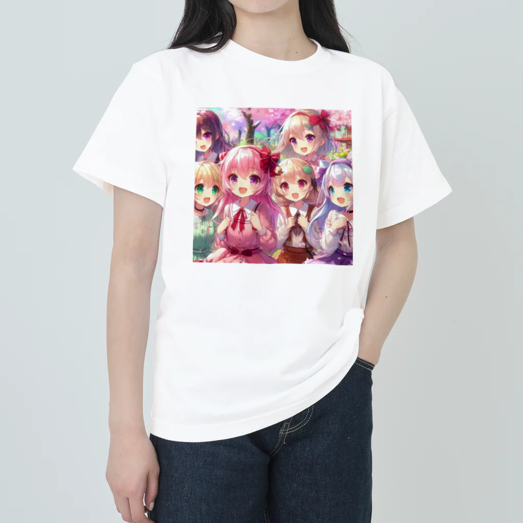 8kn356231の美少女 ヘビーウェイトTシャツ