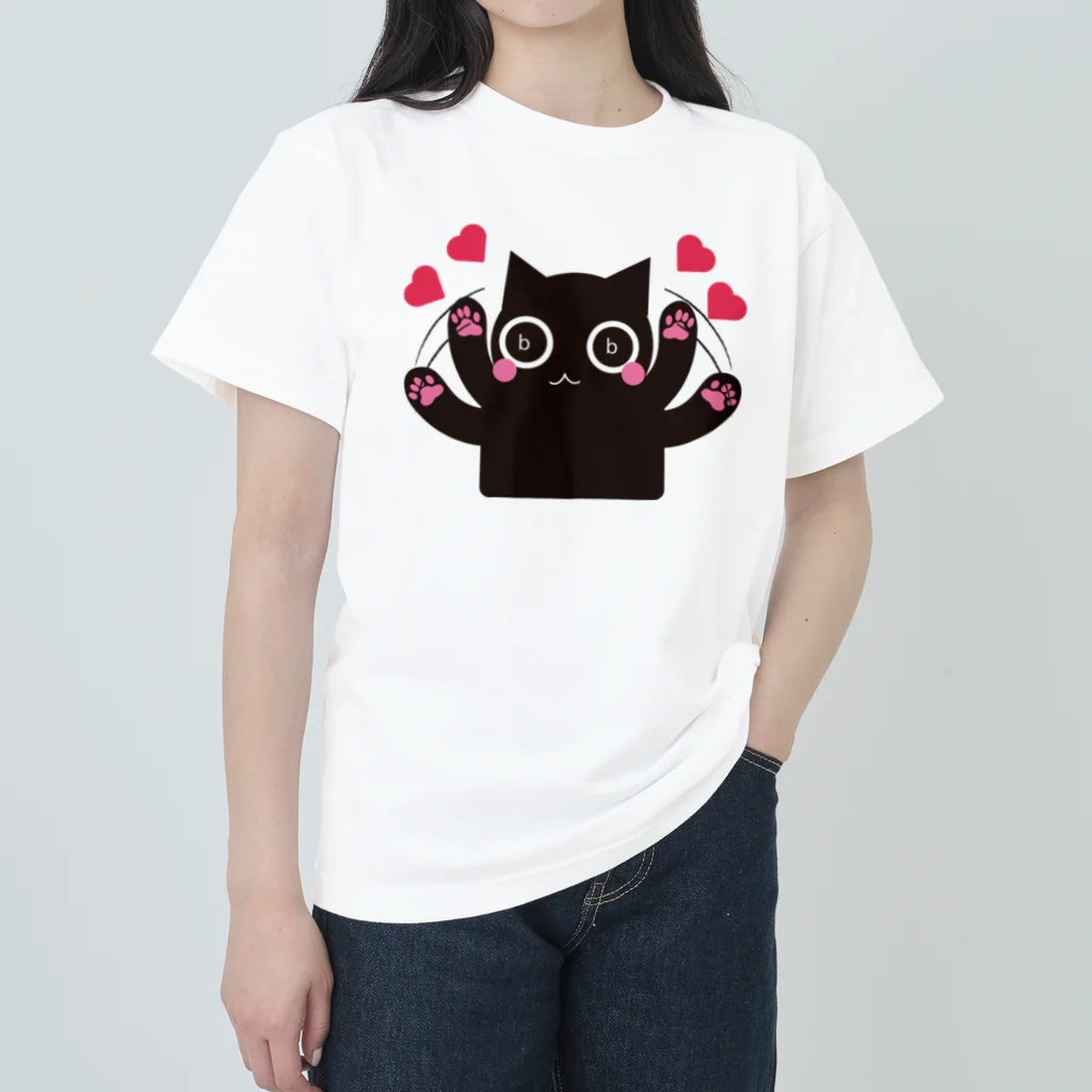 つきれうのくろねこｂｂでれバージョン Heavyweight T-Shirt