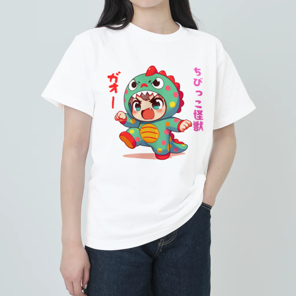 snow-birdのちびっこ怪獣 ヘビーウェイトTシャツ