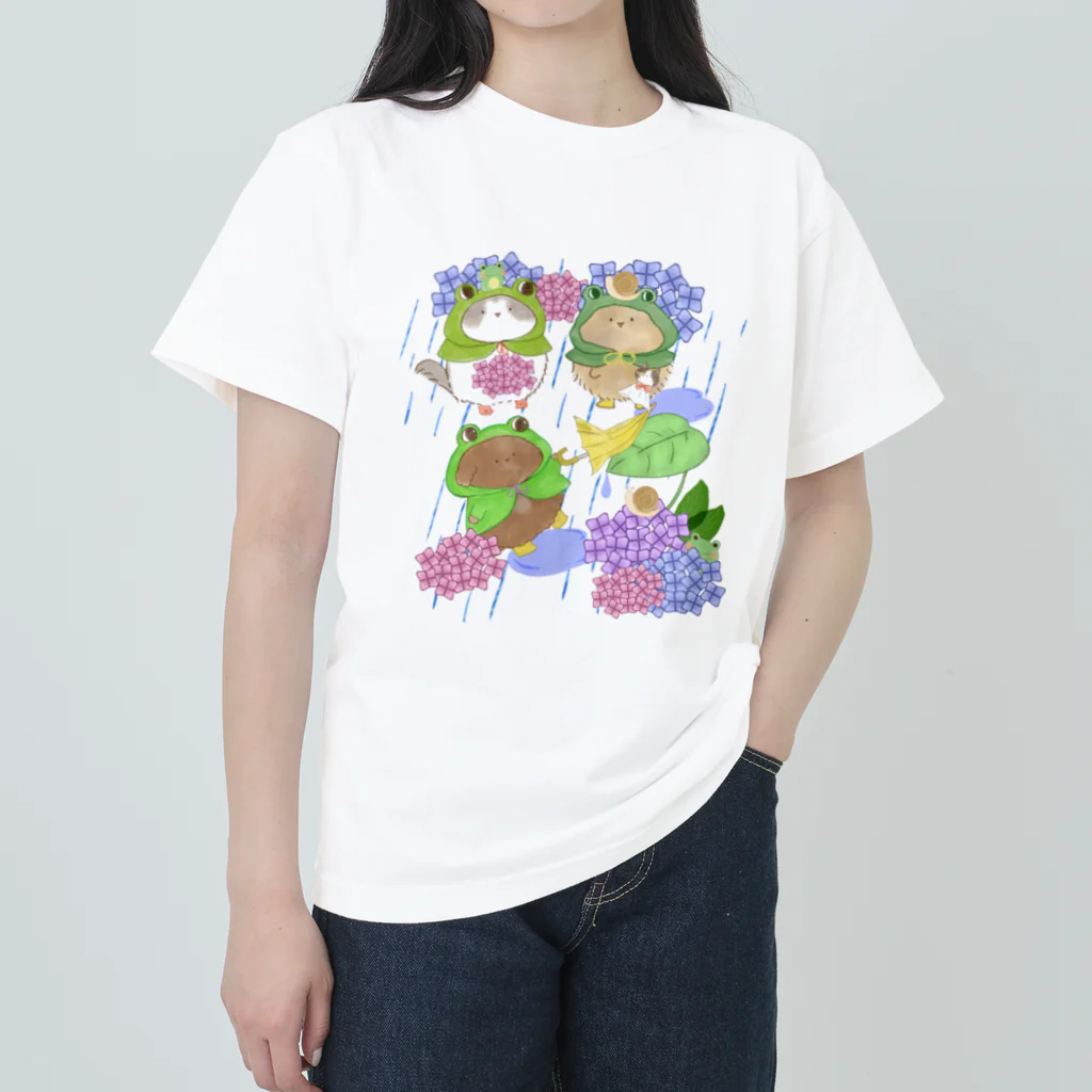 せとのお店屋さんの6月　土砂降りの日 Heavyweight T-Shirt