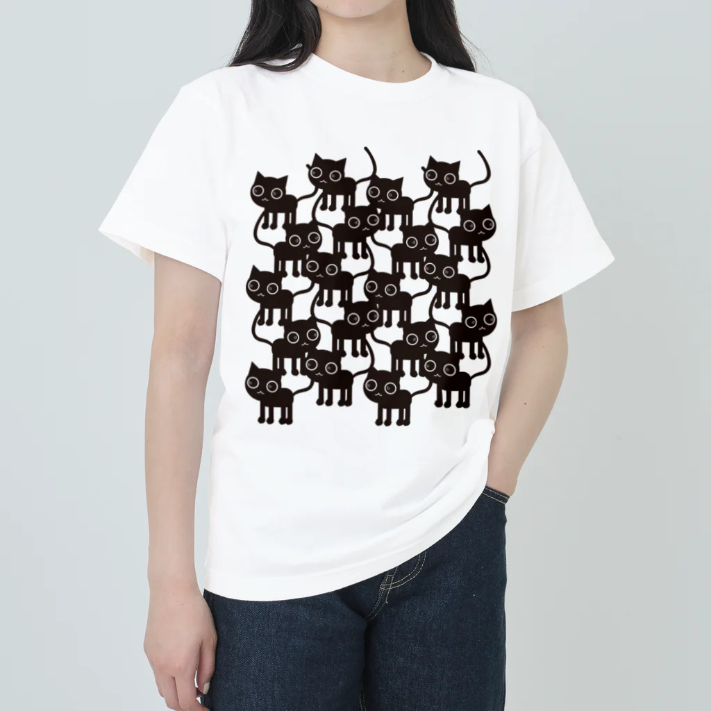 つきれうのくろねこｂｂうじゃうじゃ Heavyweight T-Shirt