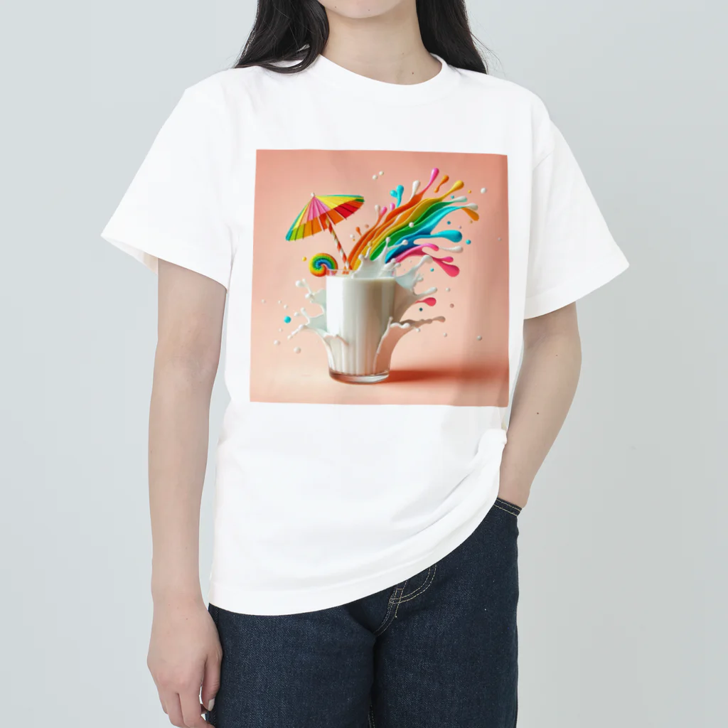 ハデハデミルクのミルクパーリー Heavyweight T-Shirt