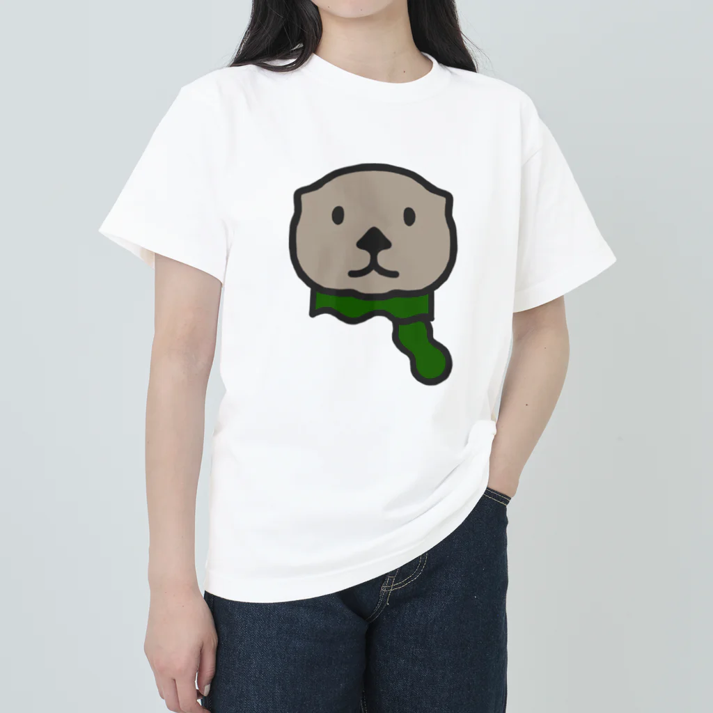 BISCUITのラッコのしおたん こんぶマフラー Heavyweight T-Shirt