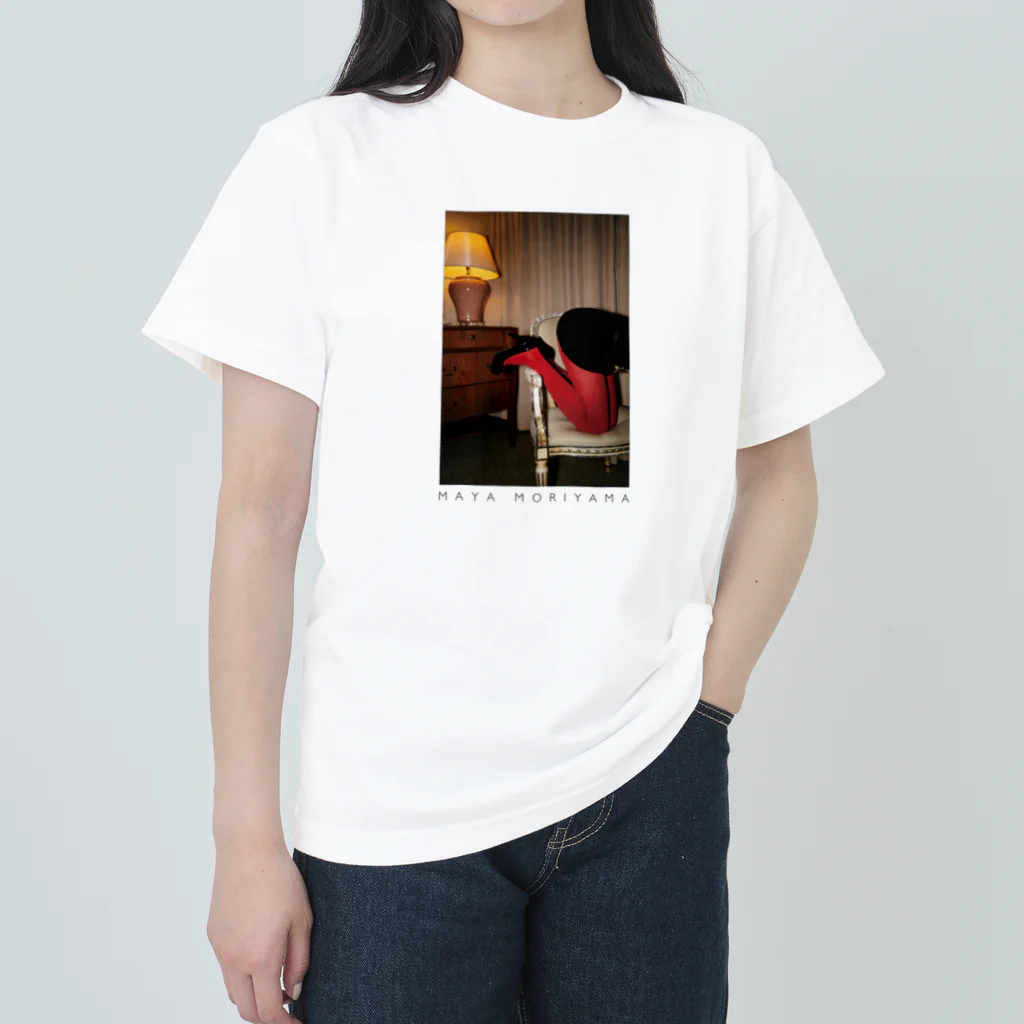 森山真夜の森山真夜「Legs」（黒系） Heavyweight T-Shirt