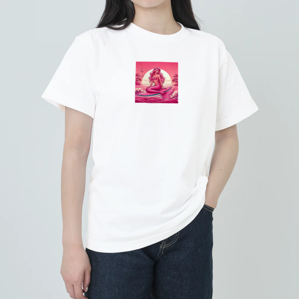 pinkgalmermaidのピンク　セクシー　マーメイド ヘビーウェイトTシャツ