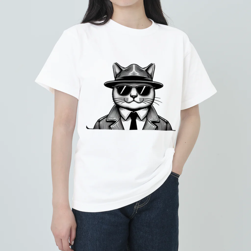 age3mのネコだぜ！ブルースマンだぜ！！ Heavyweight T-Shirt