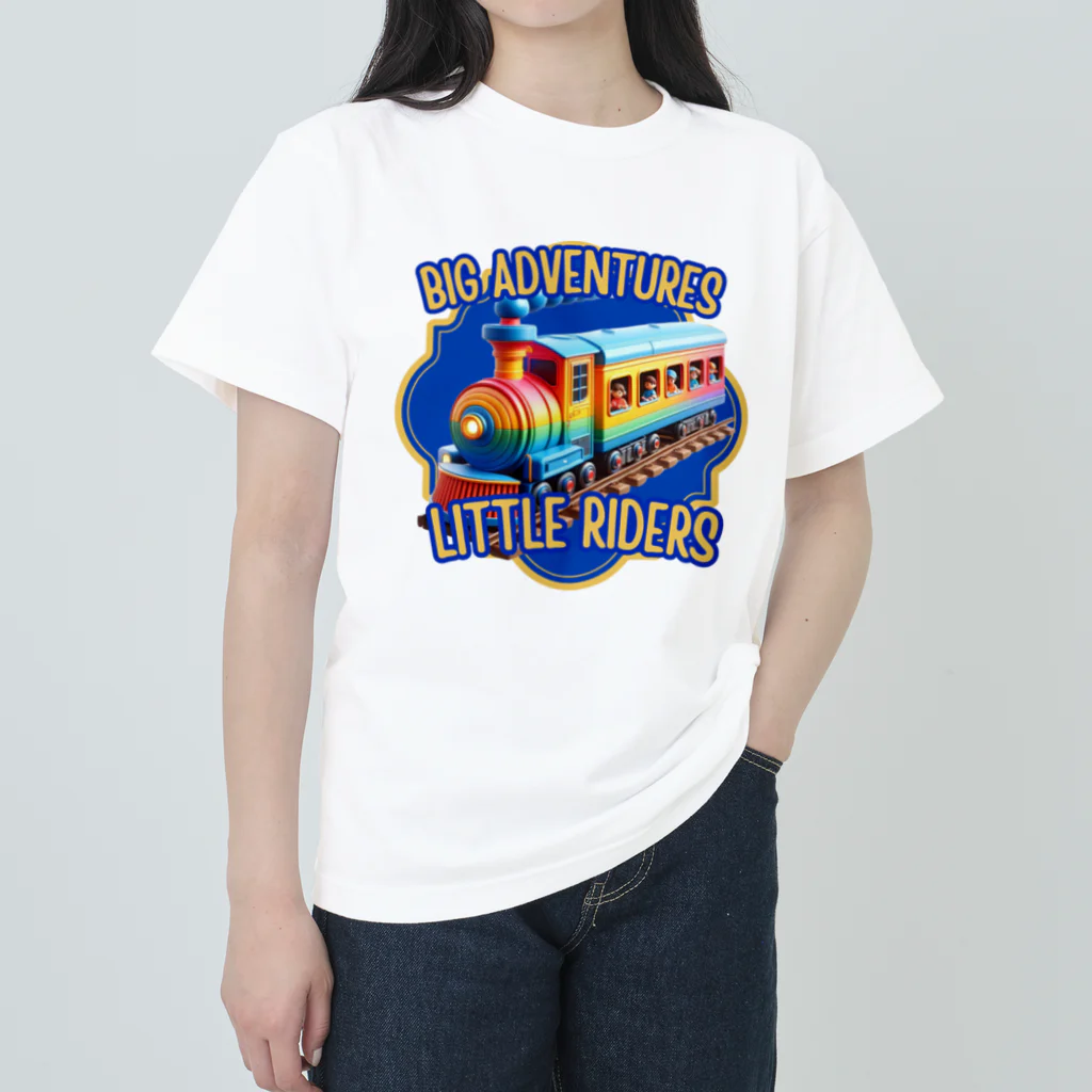 ENJOY NOW STOREのBig Adventures, Little Riders Heavyweight T-Shirt