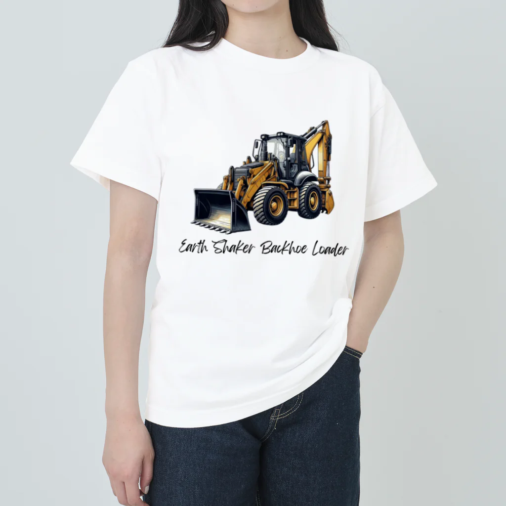 チェリモヤの建設の達人 働く車 01 ヘビーウェイトTシャツ