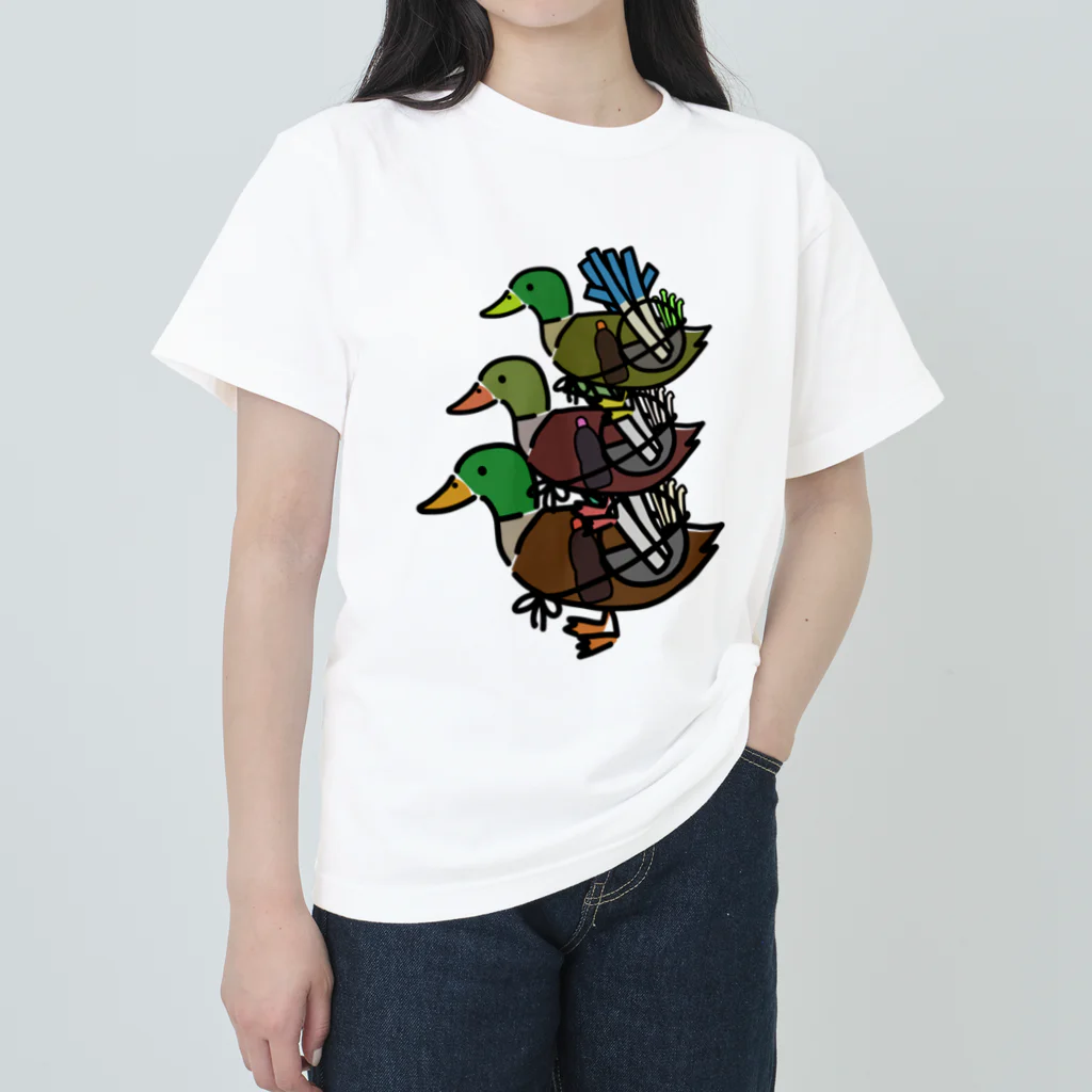 chicodeza by suzuriのカモネギタワー Heavyweight T-Shirt