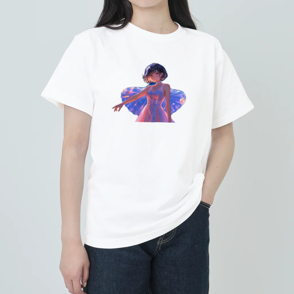 Utopiaの輝く少女 ヘビーウェイトTシャツ