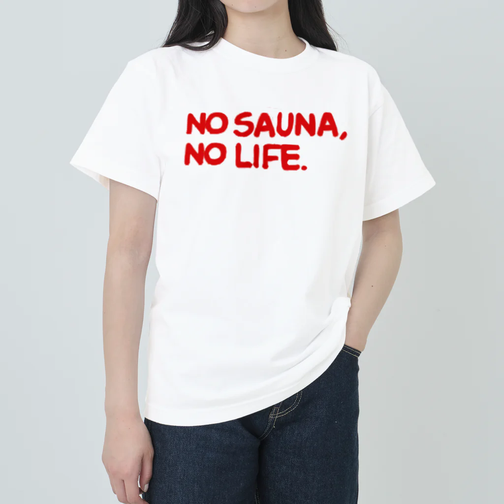 UNchan(あんちゃん)    ★unlimited★のNo SAUNA No LIFE ヘビーウェイトTシャツ