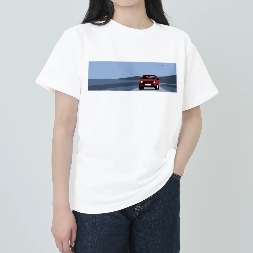 キャのゴルフな車 ヘビーウェイトTシャツ