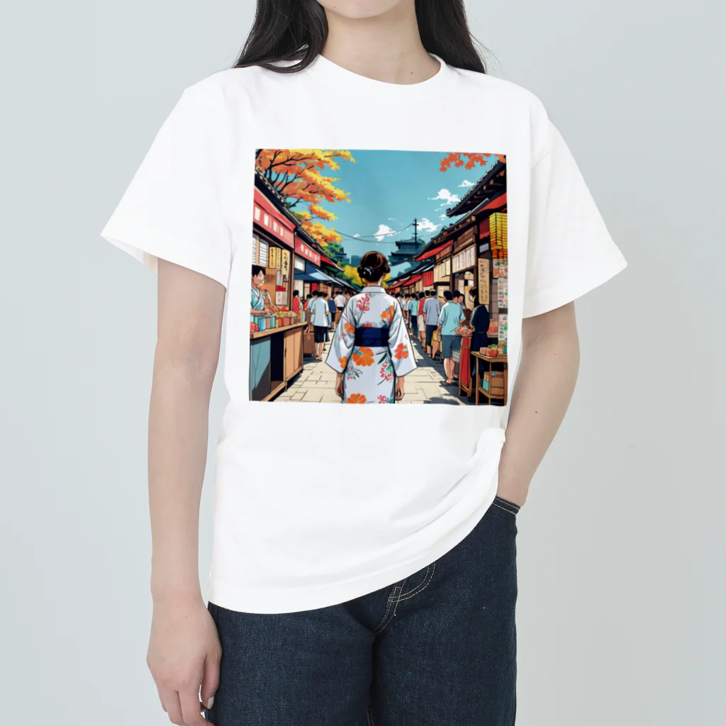 noiSutoaの浴衣 Heavyweight T-Shirt