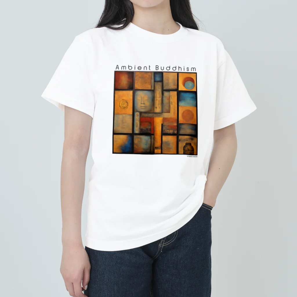 TAKEO SUZUKI / TASKENのAmbient Buddhism2 Album Art T-Shirts ヘビーウェイトTシャツ