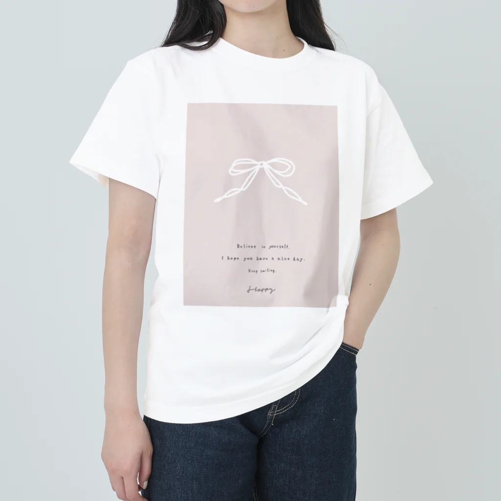 rilybiiの🩰 Balletcore ribbon . Heavyweight T-Shirt