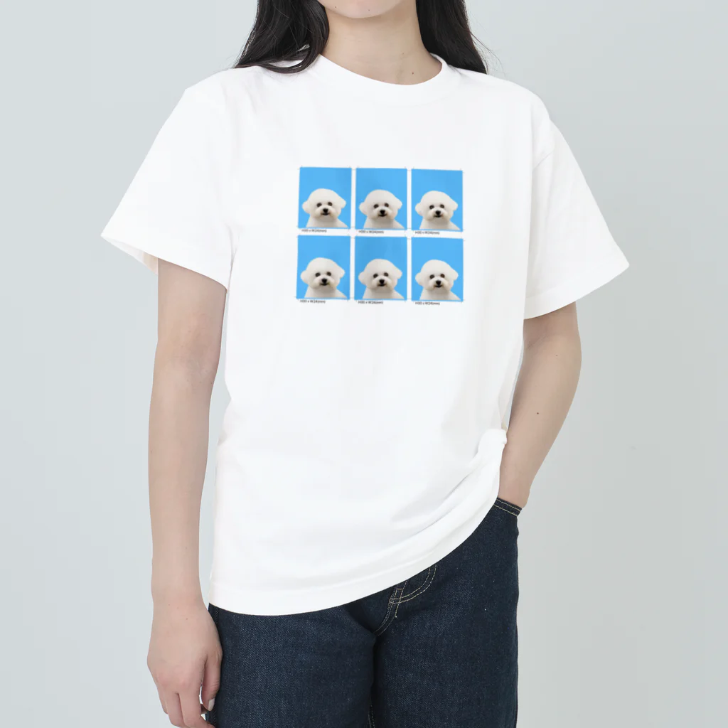 29ne_chanのつくねちゃん証明写真 ヘビーウェイトTシャツ