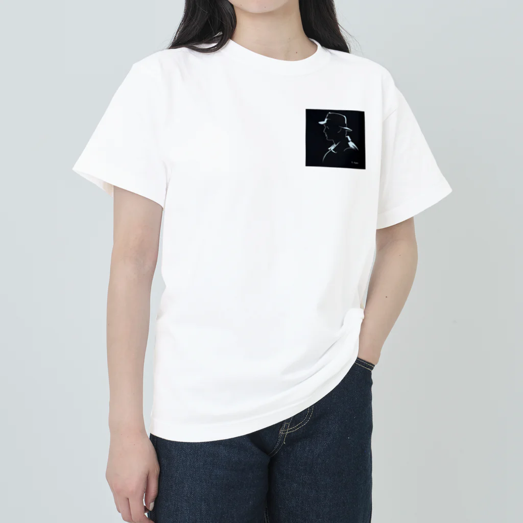 yuyupopo44のSilhouetteStrength ヘビーウェイトTシャツ