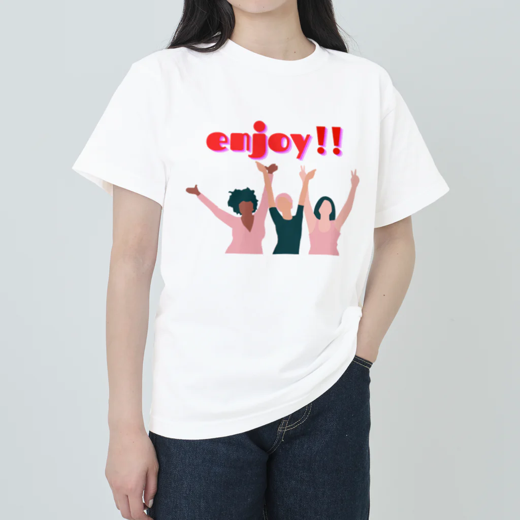 禅ゆるスタイルのガールズ Heavyweight T-Shirt