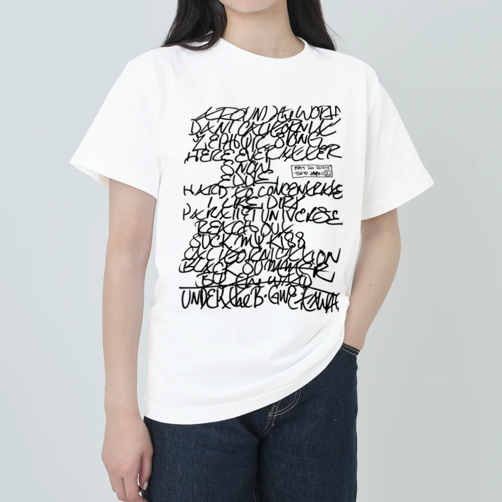 TRIANGLESのRHCP SETLIST ヘビーウェイトTシャツ