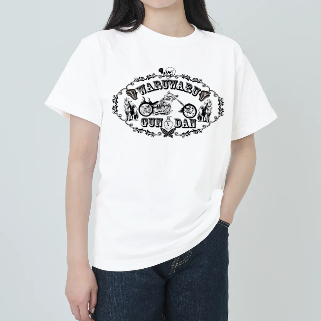 Aduemonのワルワル軍団（白地&淡色） Heavyweight T-Shirt