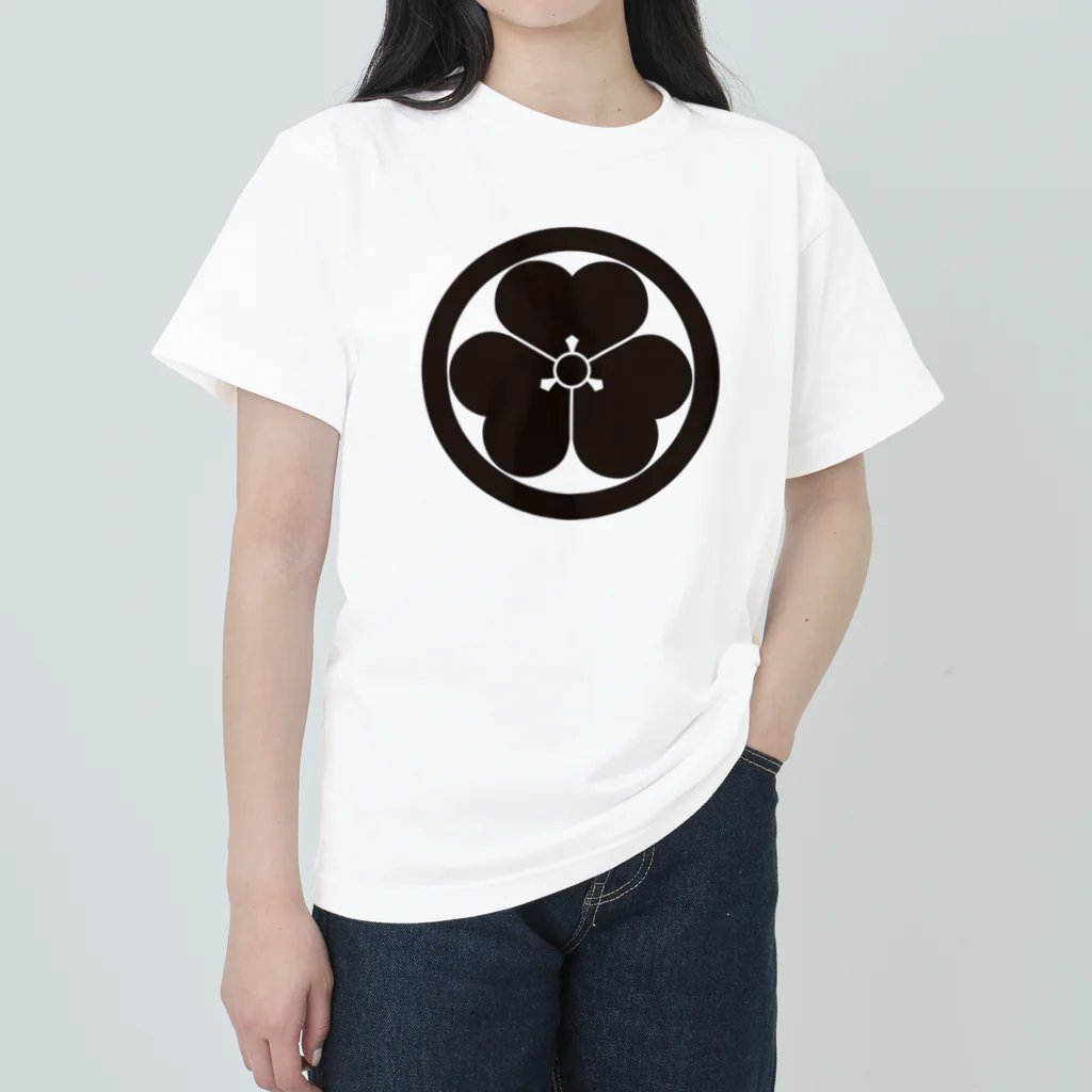 Yukimurakun「Samurai」のマルニカタバミ ヘビーウェイトTシャツ