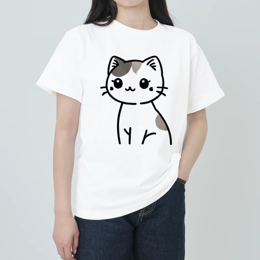 チェリモヤのみけねこ ヘビーウェイトTシャツ