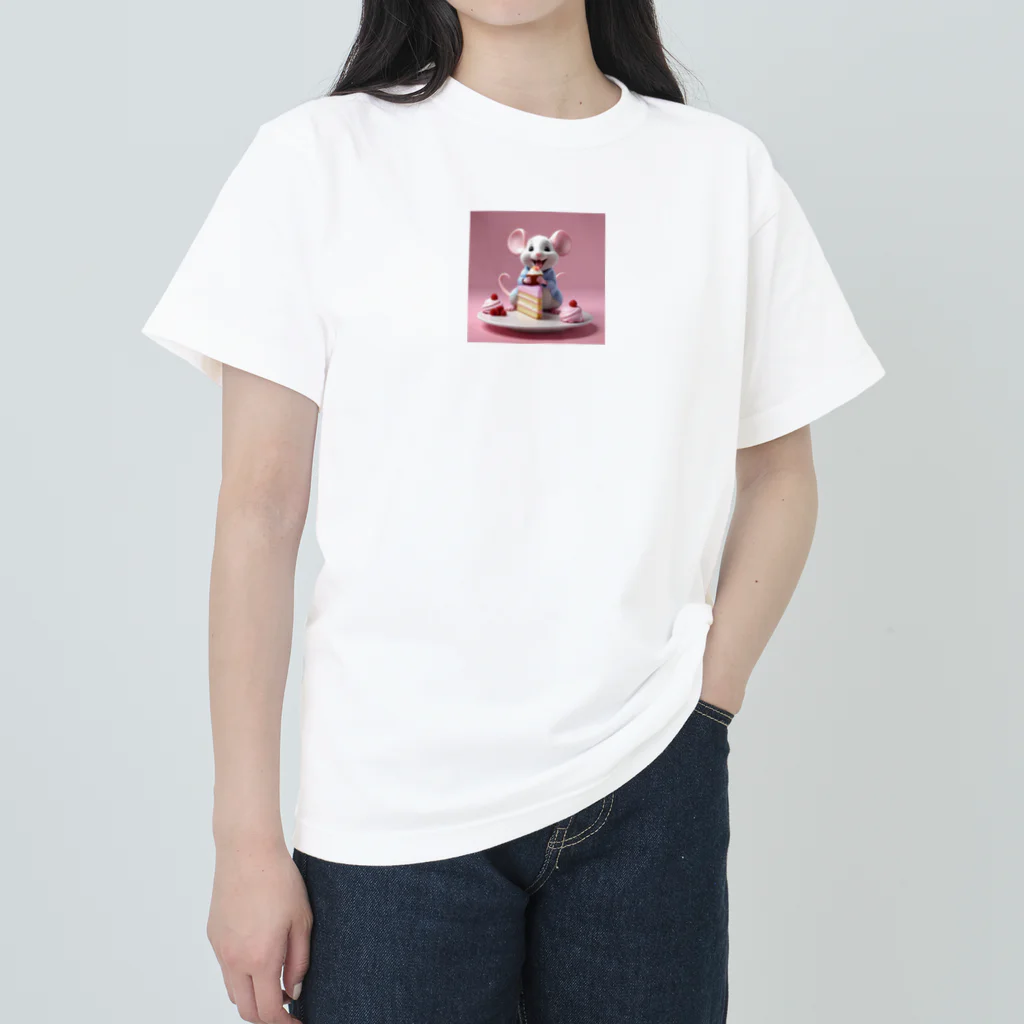 さくまドロップスのねずみのチュウ太郎 Heavyweight T-Shirt