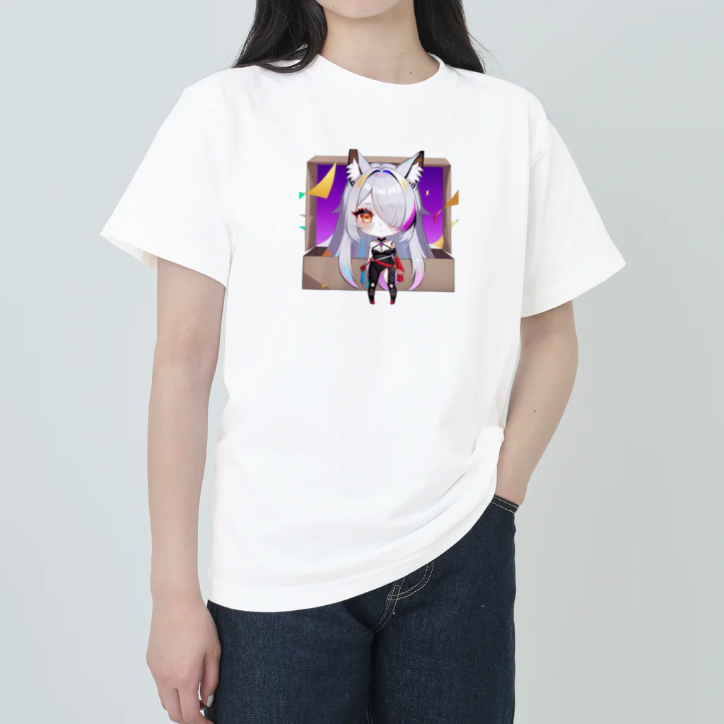 momonekokoの獣耳の女の子 Heavyweight T-Shirt