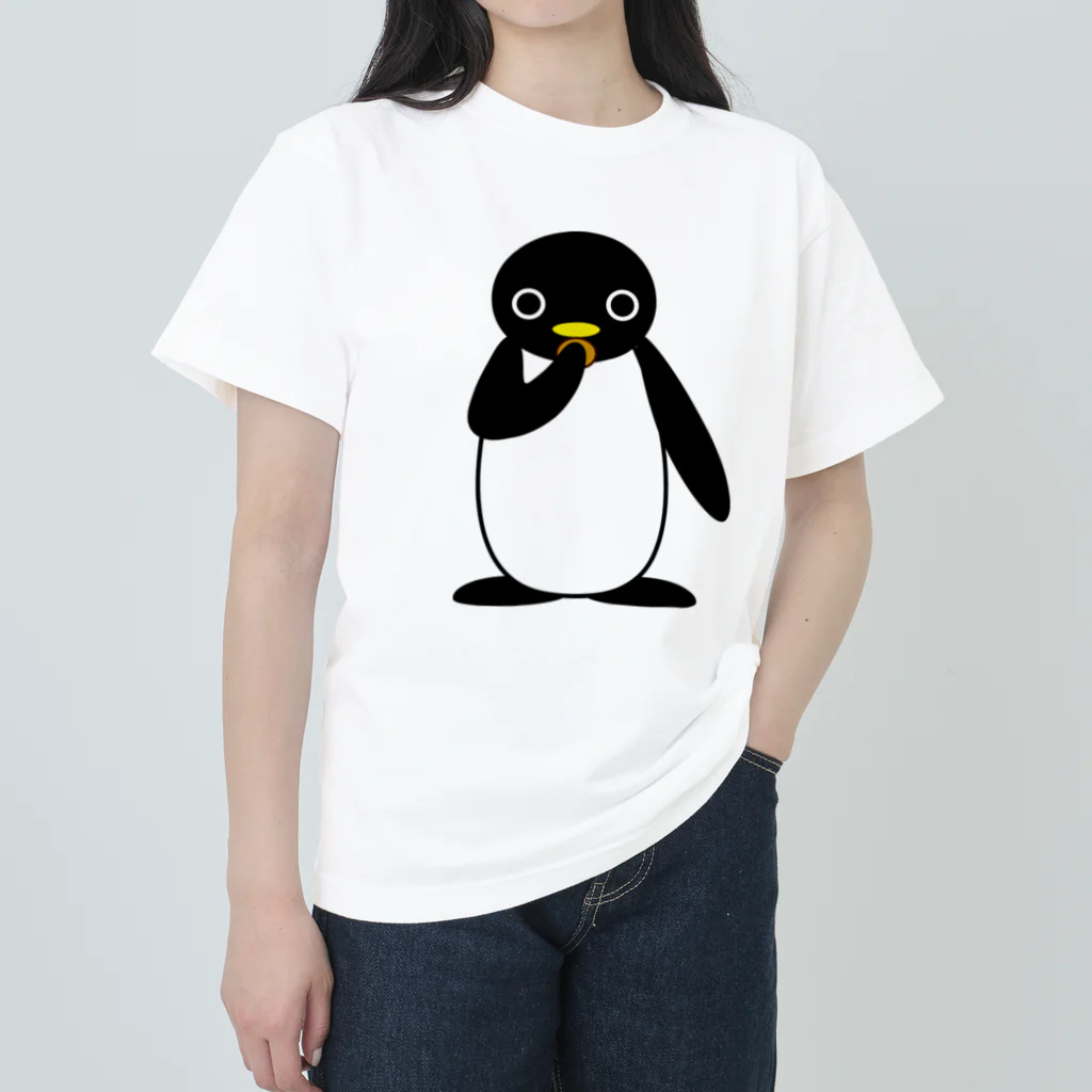 みすづの食いしん坊なペンギン Heavyweight T-Shirt