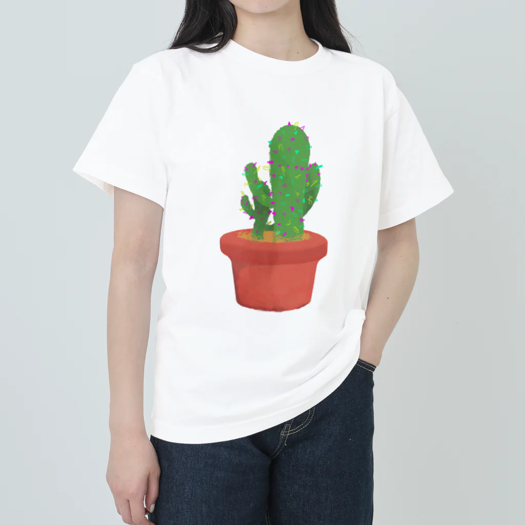 Polmetoca  ポルメトカのサボテン having fun Heavyweight T-Shirt