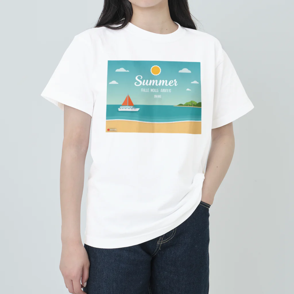 山田綾の夏！Summer！ Heavyweight T-Shirt