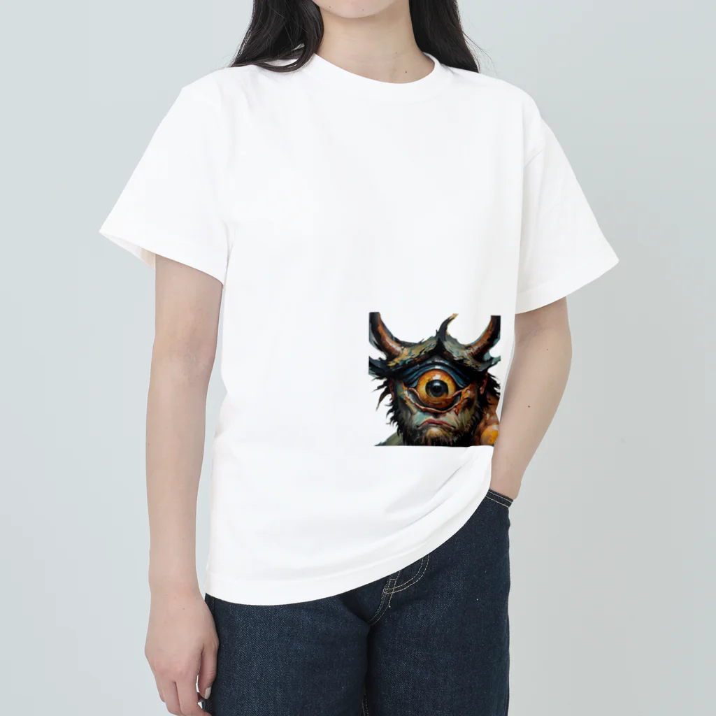 koshopのひょっこりサイクロプス ヘビーウェイトTシャツ