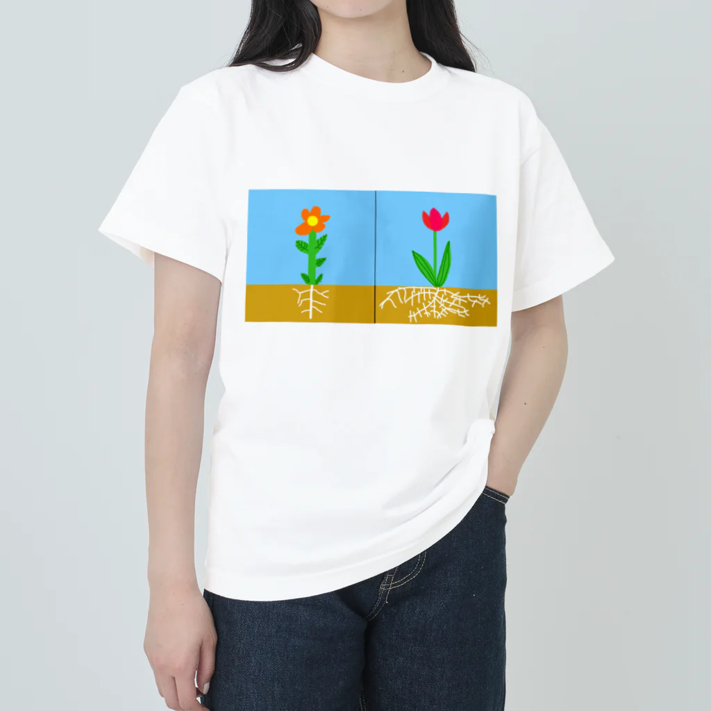 はるんるんの双子さんと単子さん Heavyweight T-Shirt