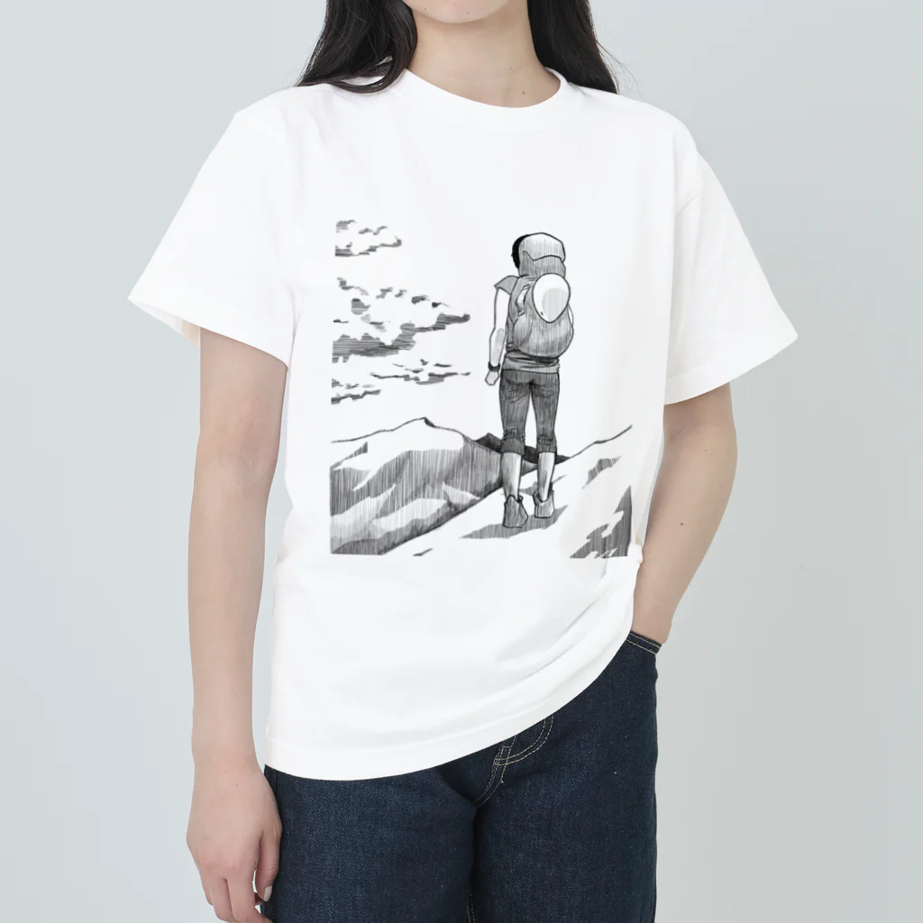 ONPu.ARTのそこに山があるから Heavyweight T-Shirt