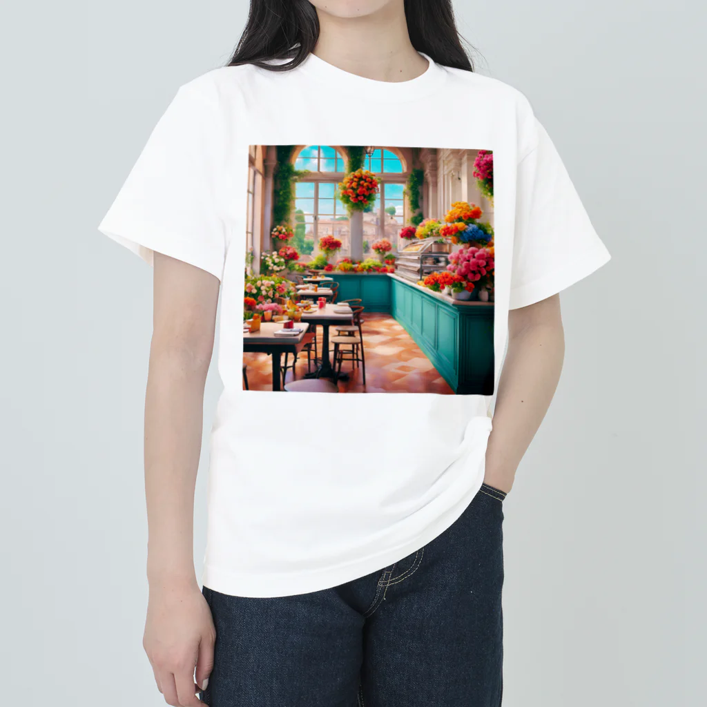 HOSHI-TANEKO🌠の🌺華やかな・カフェ☕✨ Heavyweight T-Shirt