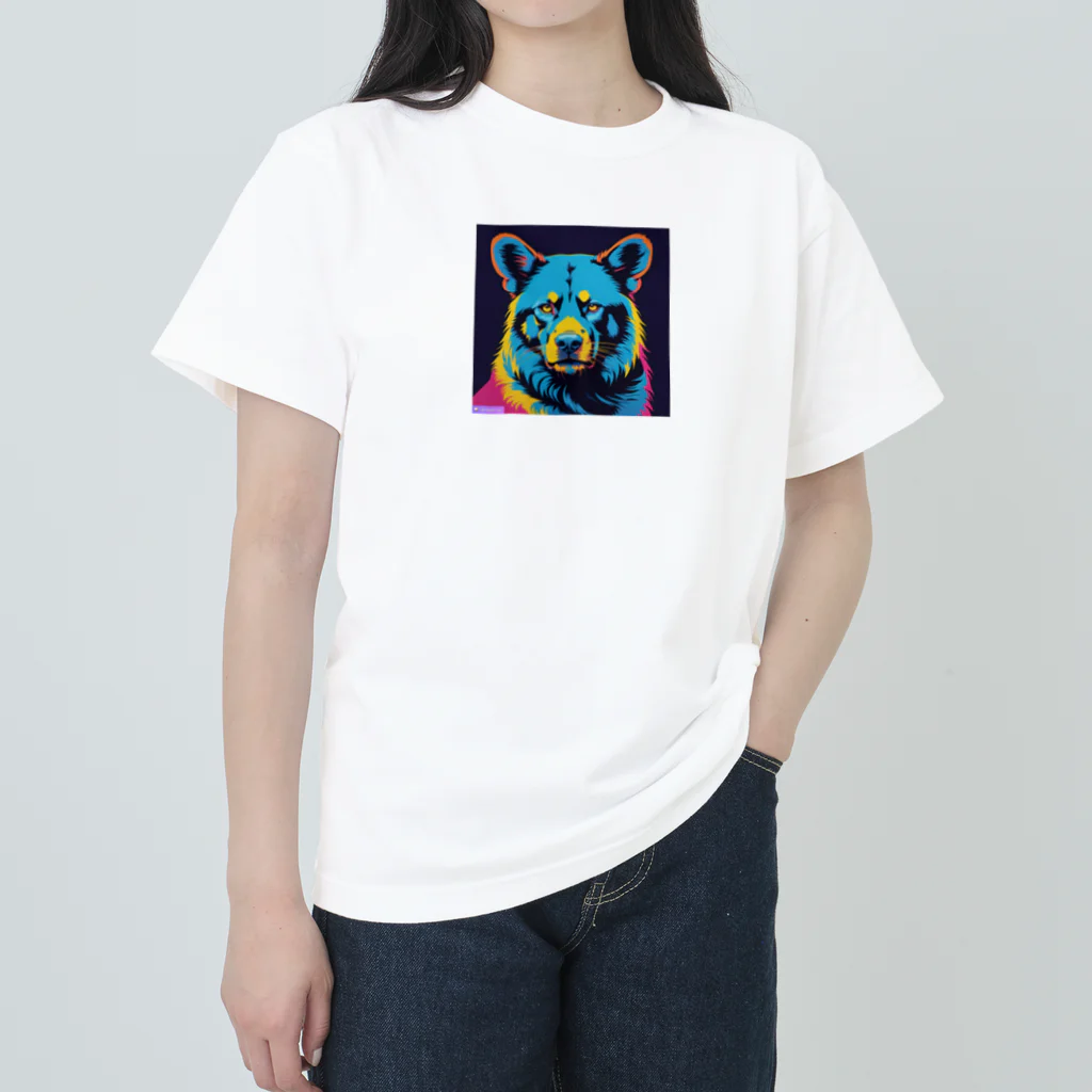 gomaabura1213のくま〜 ヘビーウェイトTシャツ